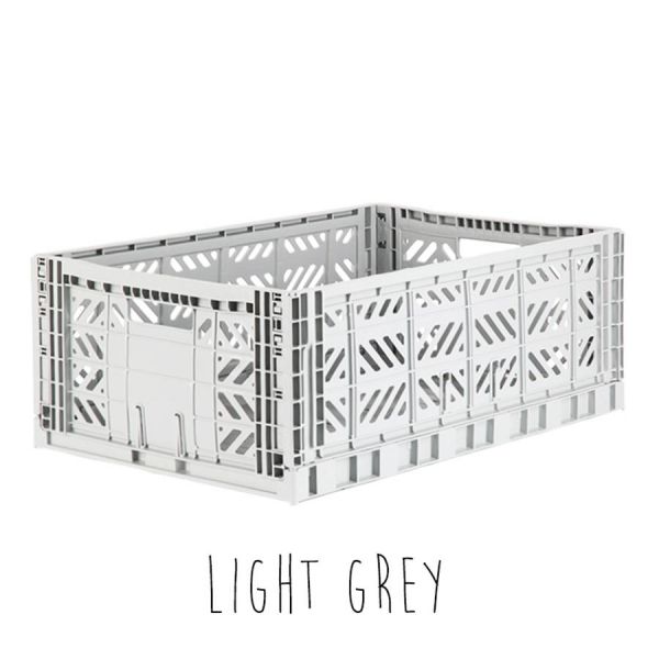Storage . Folding Crate - Maxi / Various Colours - Light Grey